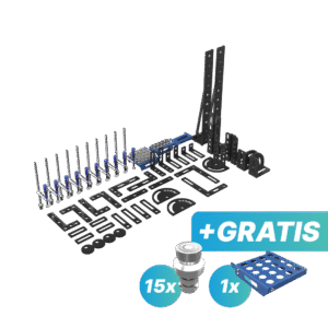 Zestaw narzędzi PRIME - GRATIS: 15x trzpień mocujący i półka M