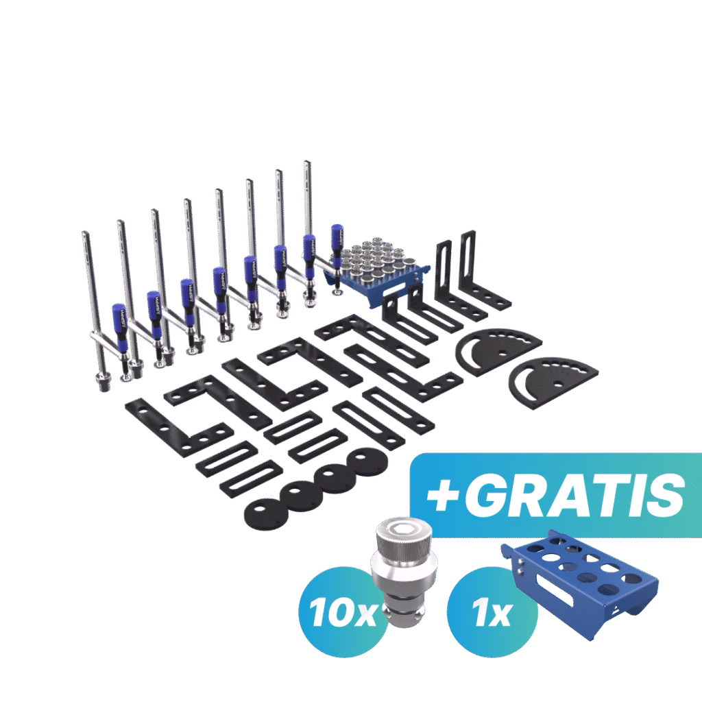 Zestaw narzędzi SELECT - GRATIS: 10x trzpień mocujący i półka S