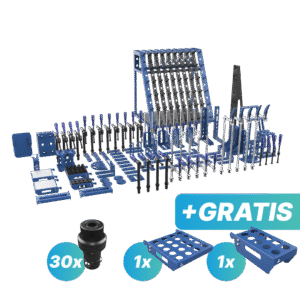 Zestaw narzędzi XL + wózek narzędziowy L lub M - GRATIS: 30x trzpień mocujący i 1x półka M i 1x półka S