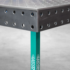 [OUTLET] Table de soudage SMART 15 mm 2400x1200 mm – système φ28, grille 100x100 mm