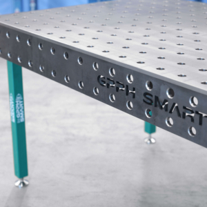 [OUTLET] Table de soudage SMART 15 mm 2400x1200 mm – système φ28, grille 100x100 mm