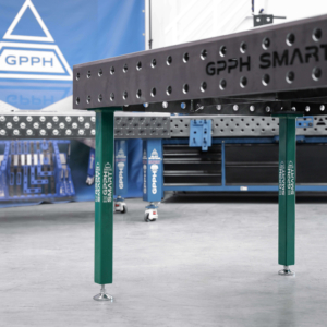 [OUTLET] Table de soudage SMART 15 mm 2400x1200 mm – système φ28, grille 100x100 mm