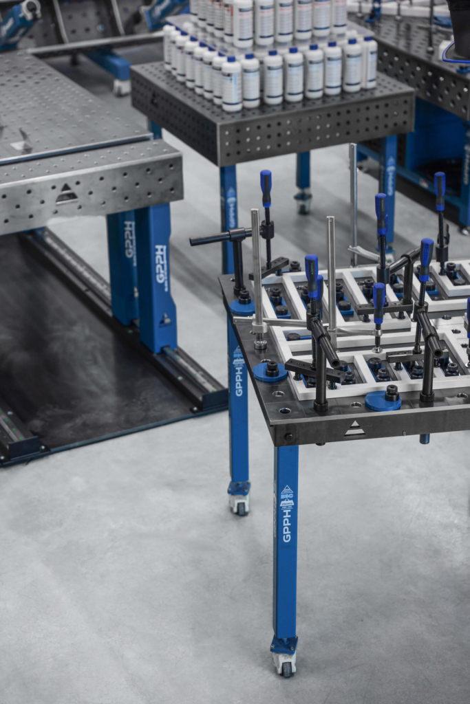 GPPH welding tables, BASIC, SLIDE SYSTEM and ECO series