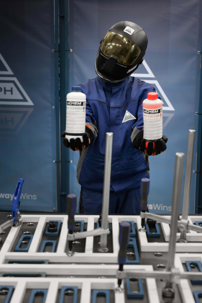 Welder con productos químicos para soldadura GPPH