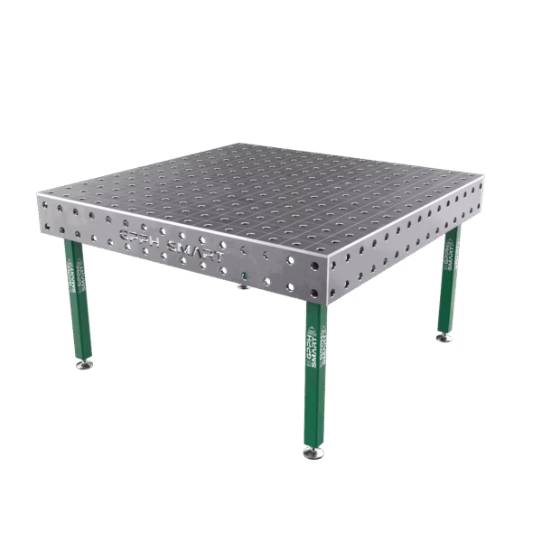 SMART welding table Grid - 100x100mm, System - Φ28, Size - 1500x1480mm, Legs - On feet, Top - 12mm
