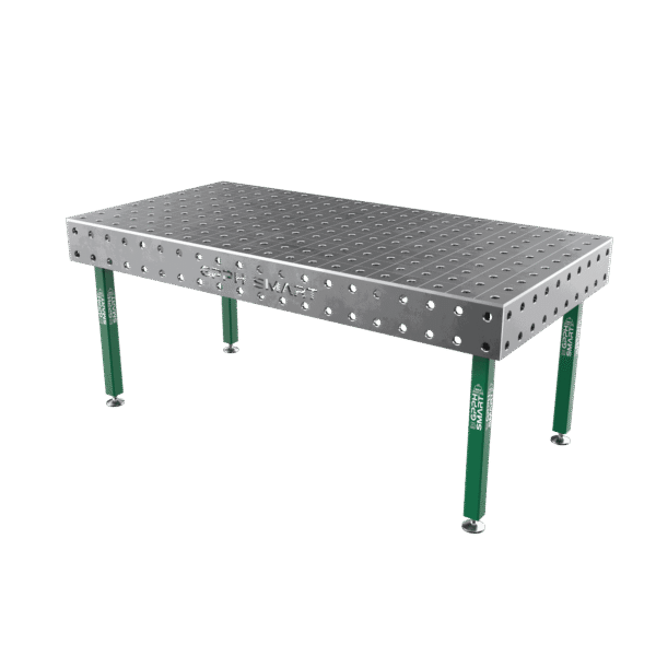 Schweißtisch SMART Gitter - 100x100mm, System - Φ28, Größe - 2000x1000mm, Beine - Auf Füßen, Tischplatte - 12mm