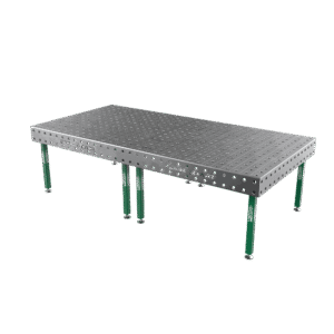 Welding table SMART Grid - 100x100mm, System - Ø28, Size - 3000x1480mm, Legs - on feet, Top - 12mm