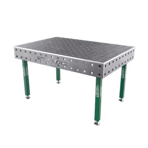 Mesa de soldadura SMART Rejilla - 100x100 mm, Sistema - Φ28, Tamaño - 1500x1000 mm, Patas - Sobre pies, Tablero - 15 mm