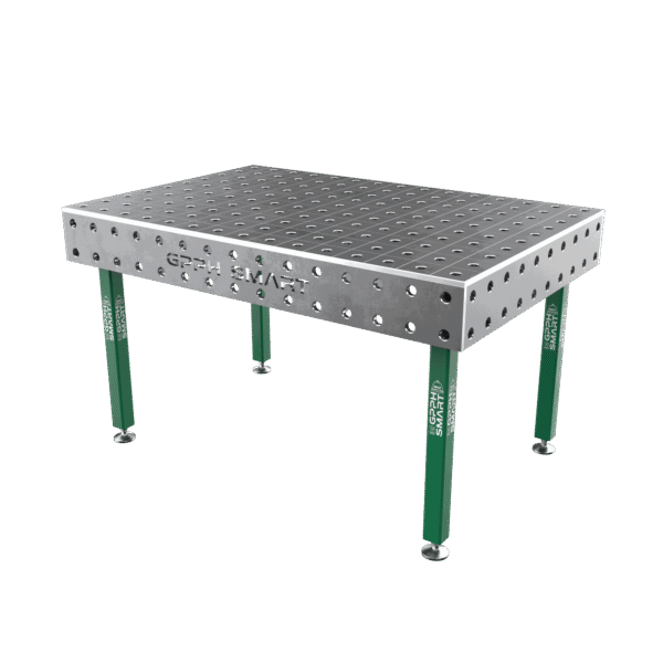 Mesa de soldadura SMART Rejilla - 100x100 mm, Sistema - Φ28, Tamaño - 1500x1000 mm, Patas - Sobre pies, Tablero - 15 mm