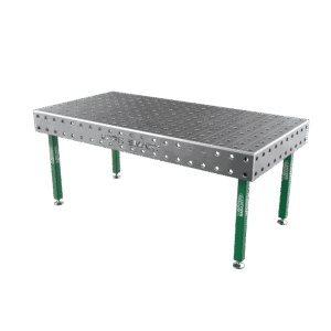 Mesa de soldadura SMART Rejilla - 100x100 mm, Sistema - Φ28, Tamaño - 2000x1000 mm, Patas - Sobre pies, Tablero - 15 mm