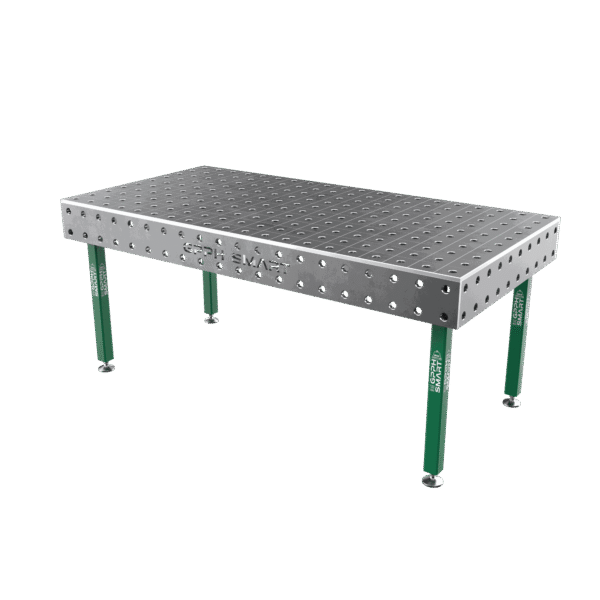 Mesa de soldadura SMART Rejilla - 100x100 mm, Sistema - Φ28, Tamaño - 2000x1000 mm, Patas - Sobre pies, Tablero - 15 mm