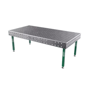 SMART welding table Grid - 100x100mm, System - Φ28, Size - 2000x1000mm, Legs - On feet, Top - 15mm