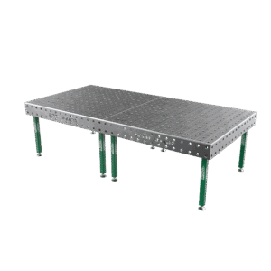 Mesa de soldadura SMART Rejilla - 100x100 mm, Sistema - Φ28, Tamaño - 3000x1480 mm, Patas - Sobre pies, Tablero - 15 mm