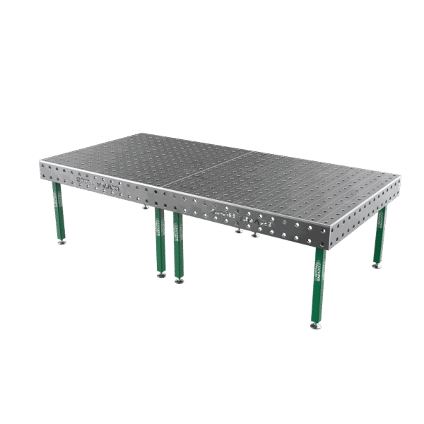 Mesa de soldadura SMART Rejilla - 100x100 mm, Sistema - Φ28, Tamaño - 3000x1480 mm, Patas - Sobre pies, Tablero - 15 mm