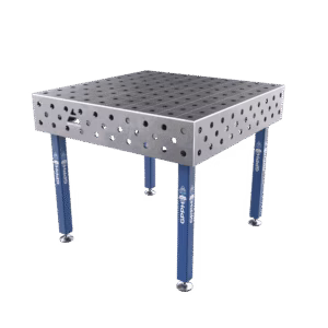 Mesa de soldadura ECO Tamaño - 1000x1000mm, Cuadrícula - 100x100mm, Sistema - Φ28, Patas - sobre pies
