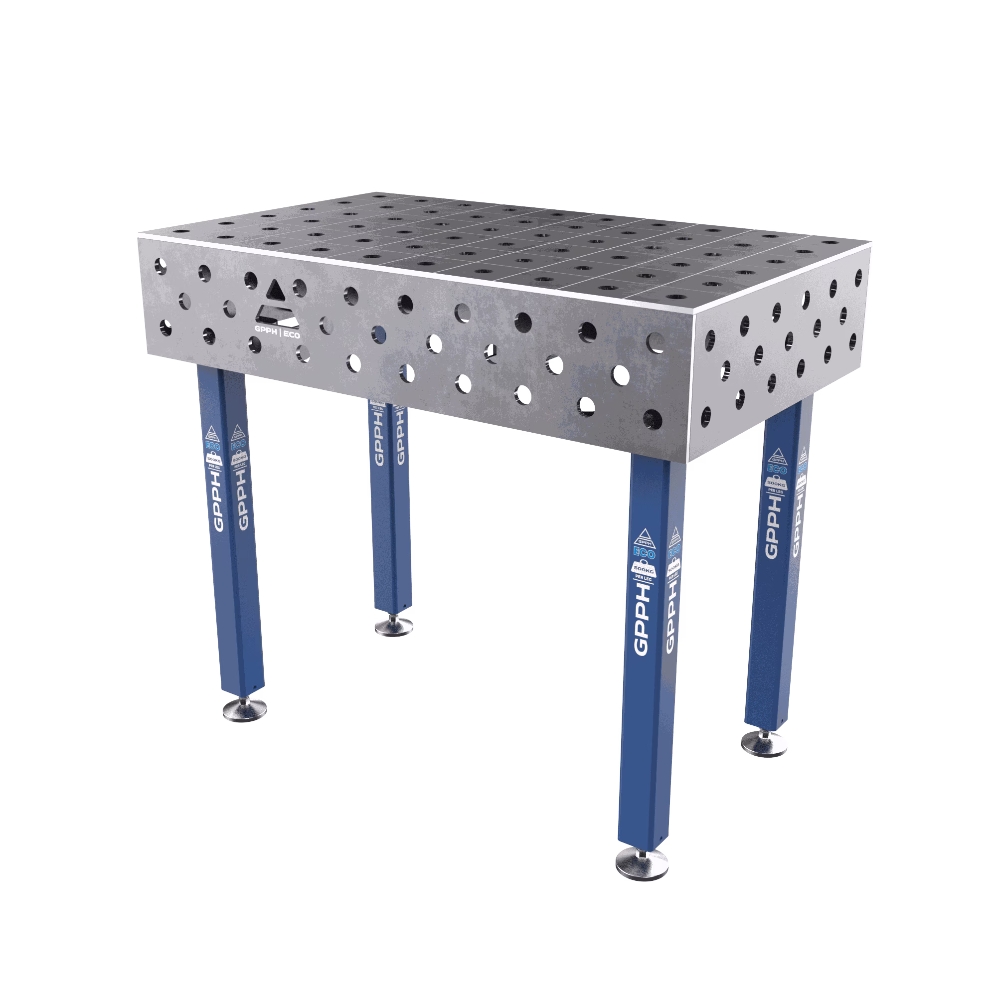 Stół Spawalniczy ECO Rozmiar - 1000x600mm, Siatka - 100x100mm, System - Φ28, Nogi - Na stopach