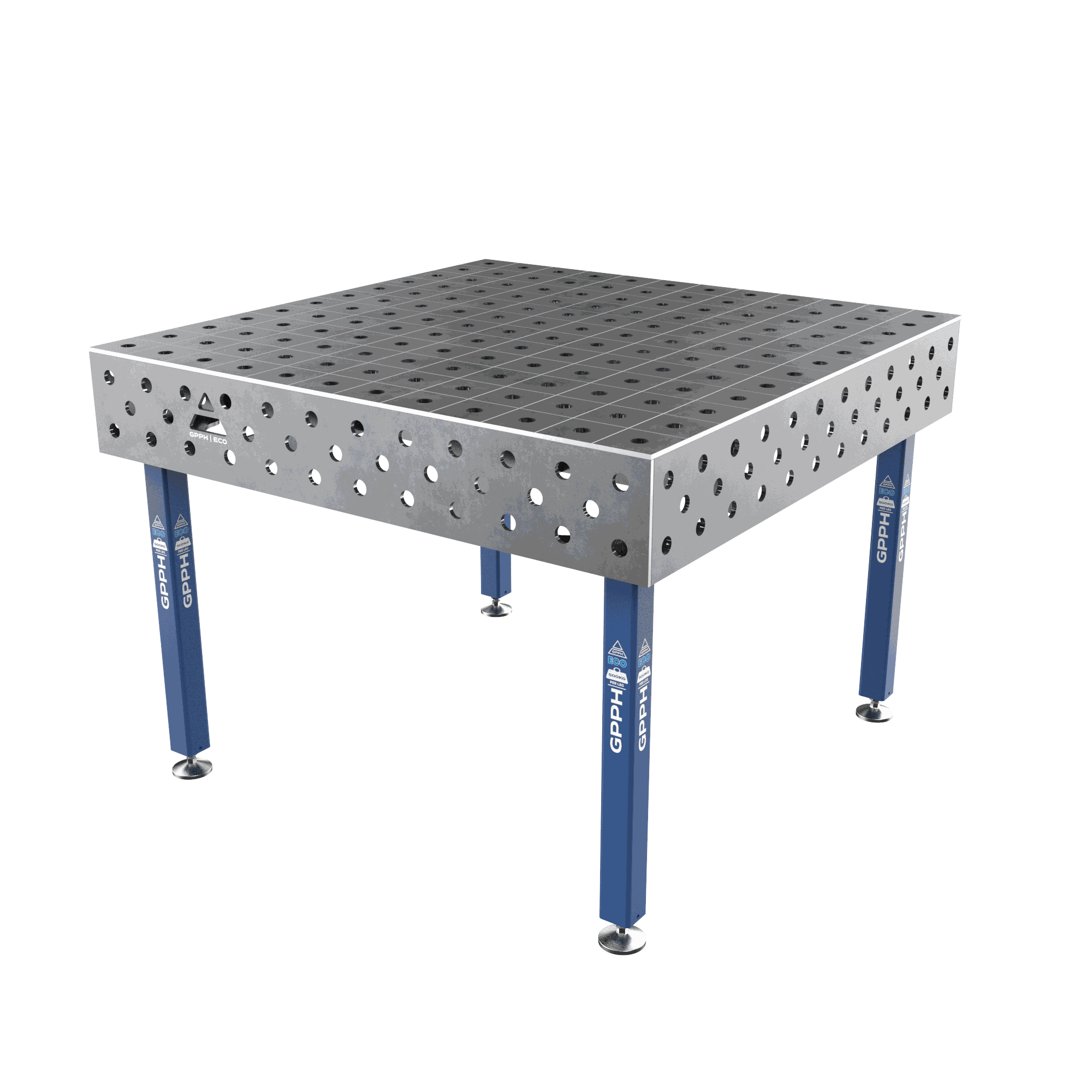 Welding Table ECO Size – 1200x1200 mm, Grid – 100x100 mm, System – Φ28, Legs – On feet