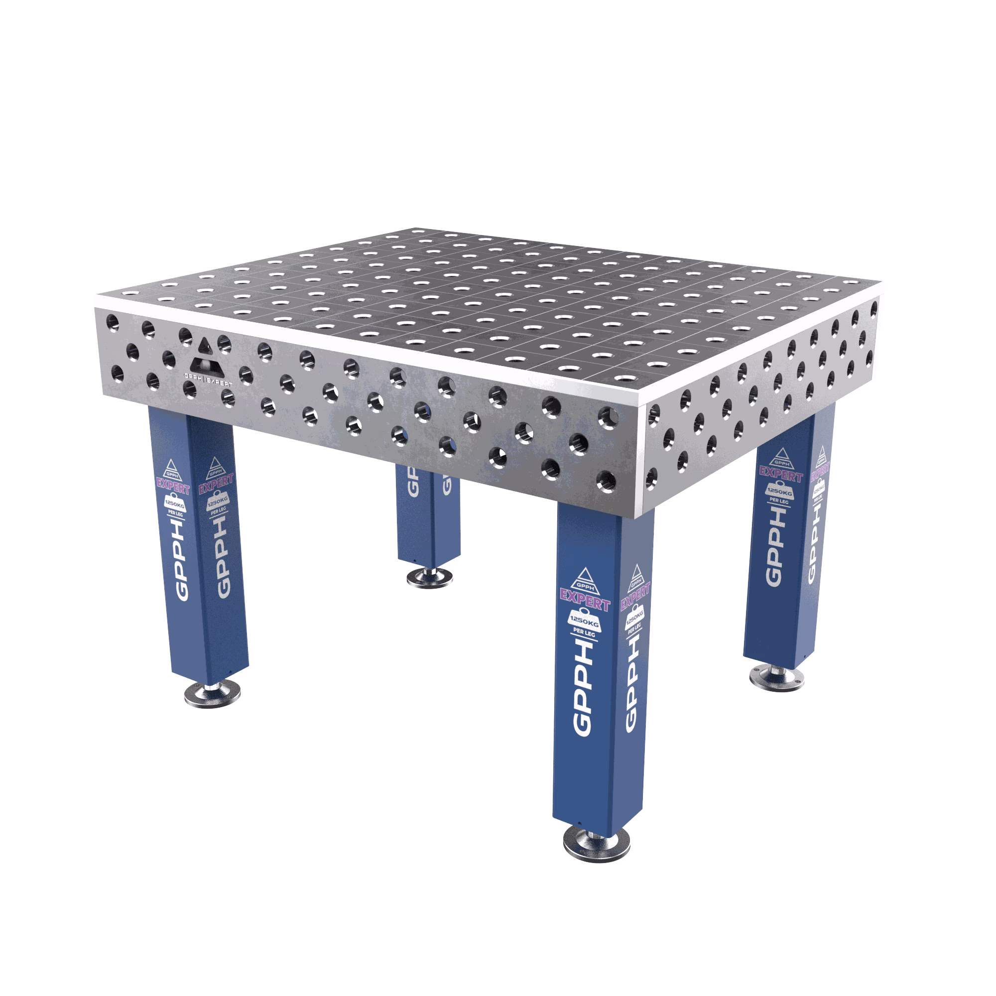 Stół Spawalniczy EXPERT Rozmiar - 1200x1000mm, Siatka - 100x100mm, System - Φ28, Nogi - Na stopach