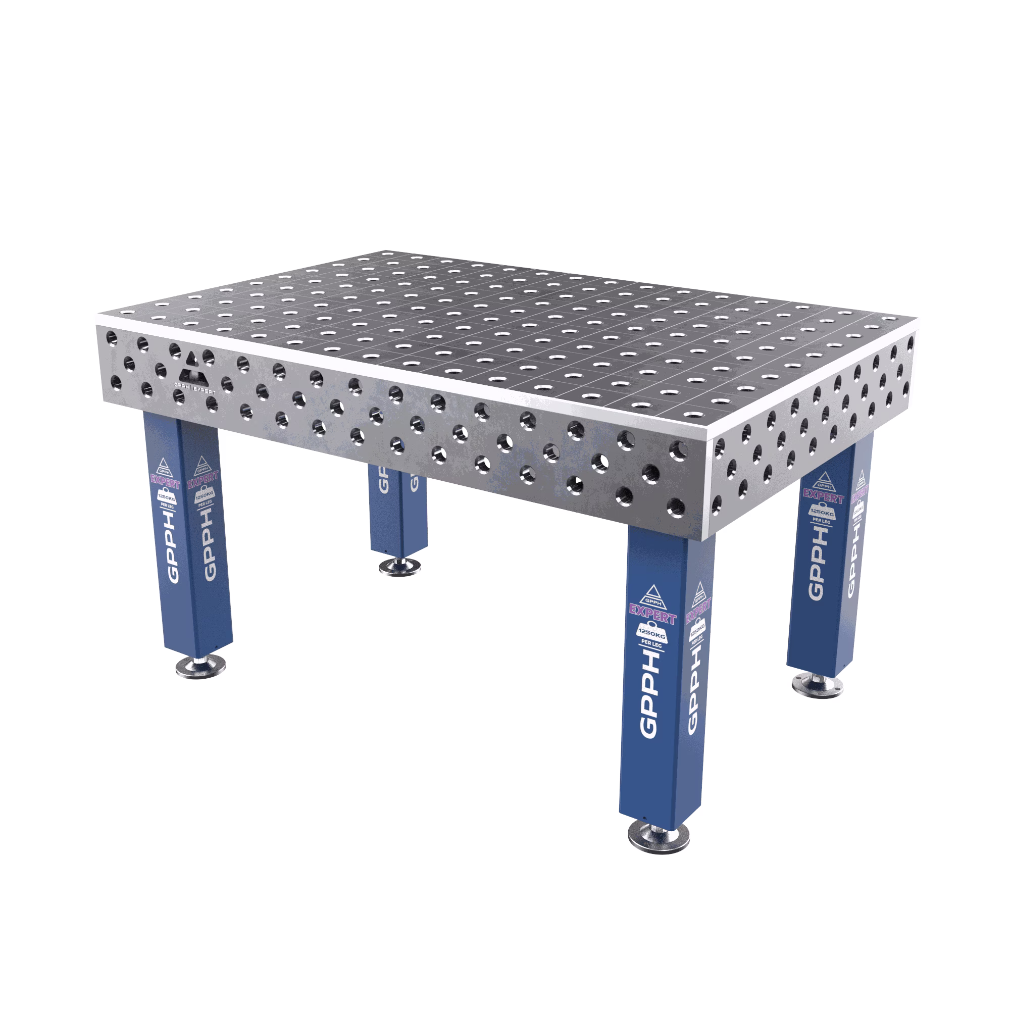 Stół Spawalniczy EXPERT Rozmiar - 1500x1000mm, Siatka - 100x100mm, System - Φ28, Nogi - Na stopach