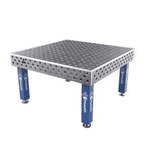 Schweißtisch EXPERT Größe - 1500x1480mm, Raster - 100x100mm, System - Φ28, Beine - auf Füßen