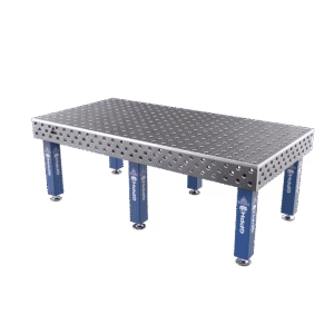 Schweißtisch EXPERT Größe - 2400x1200mm, Raster - 100x100mm, System - Φ28, Beine - auf Füßen