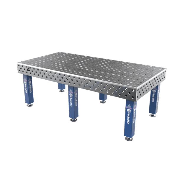 Masă de sudură EXPERT Dimensiune - 2400x1200mm, Grilă - 100x100mm, Sistem - Φ28, Picioare - pe picioare