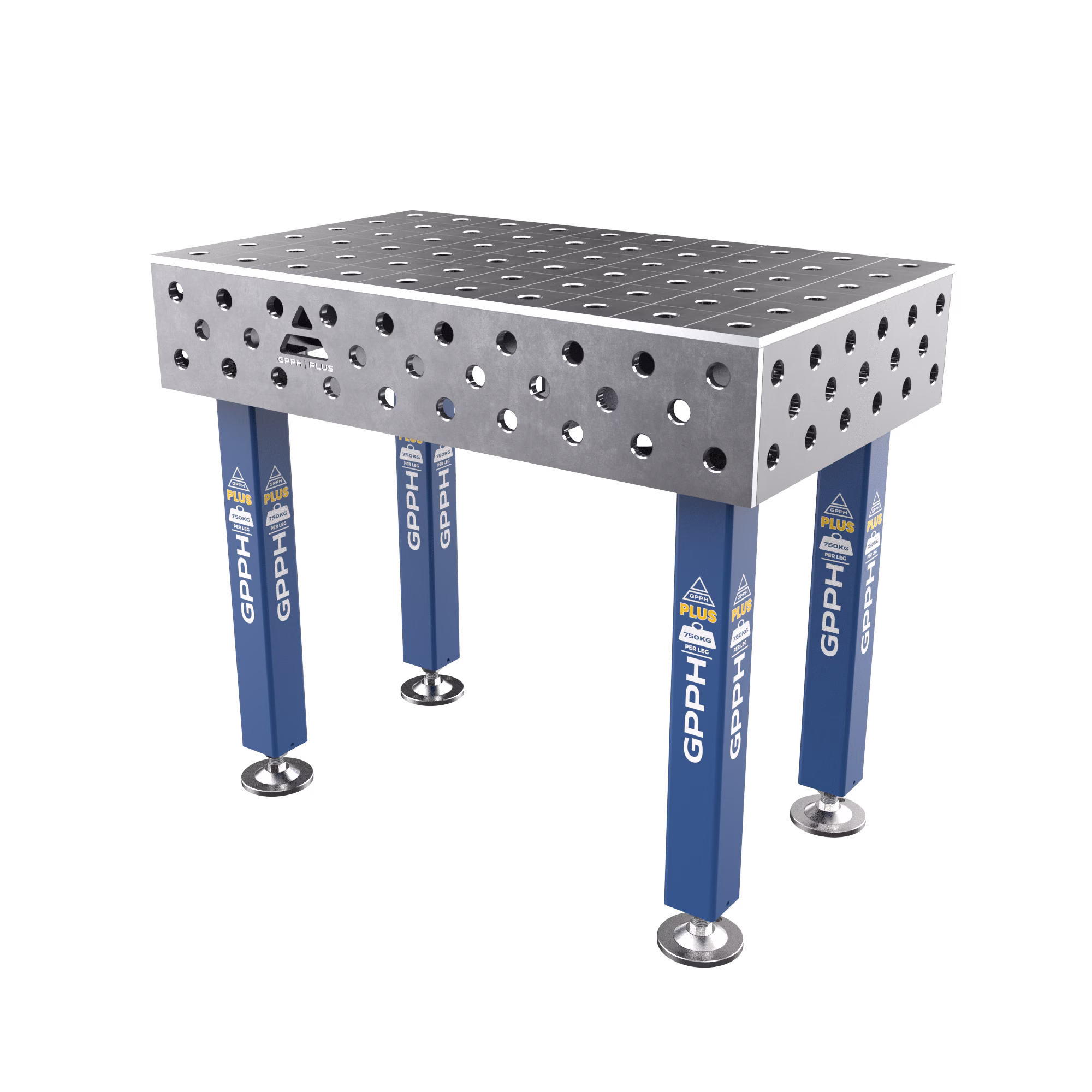 Stół Spawalniczy PLUS Rozmiar – 1000x600mm, Siatka – 100x100mm, System – Φ28, Nogi – Na stopach