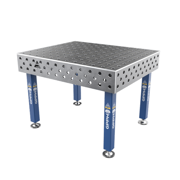Schweißtisch PLUS Größe - 1200x1000mm, Raster - 100x100mm, System - Φ28, Beine - auf Füßen