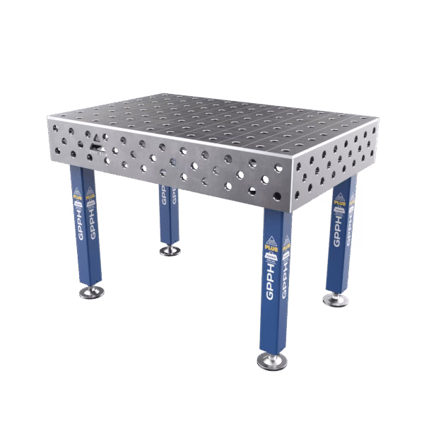 Mesa de soldadura PLUS Tamaño - 1200x800mm, Cuadrícula - 100x100mm, Sistema - Φ28, Patas - sobre pies