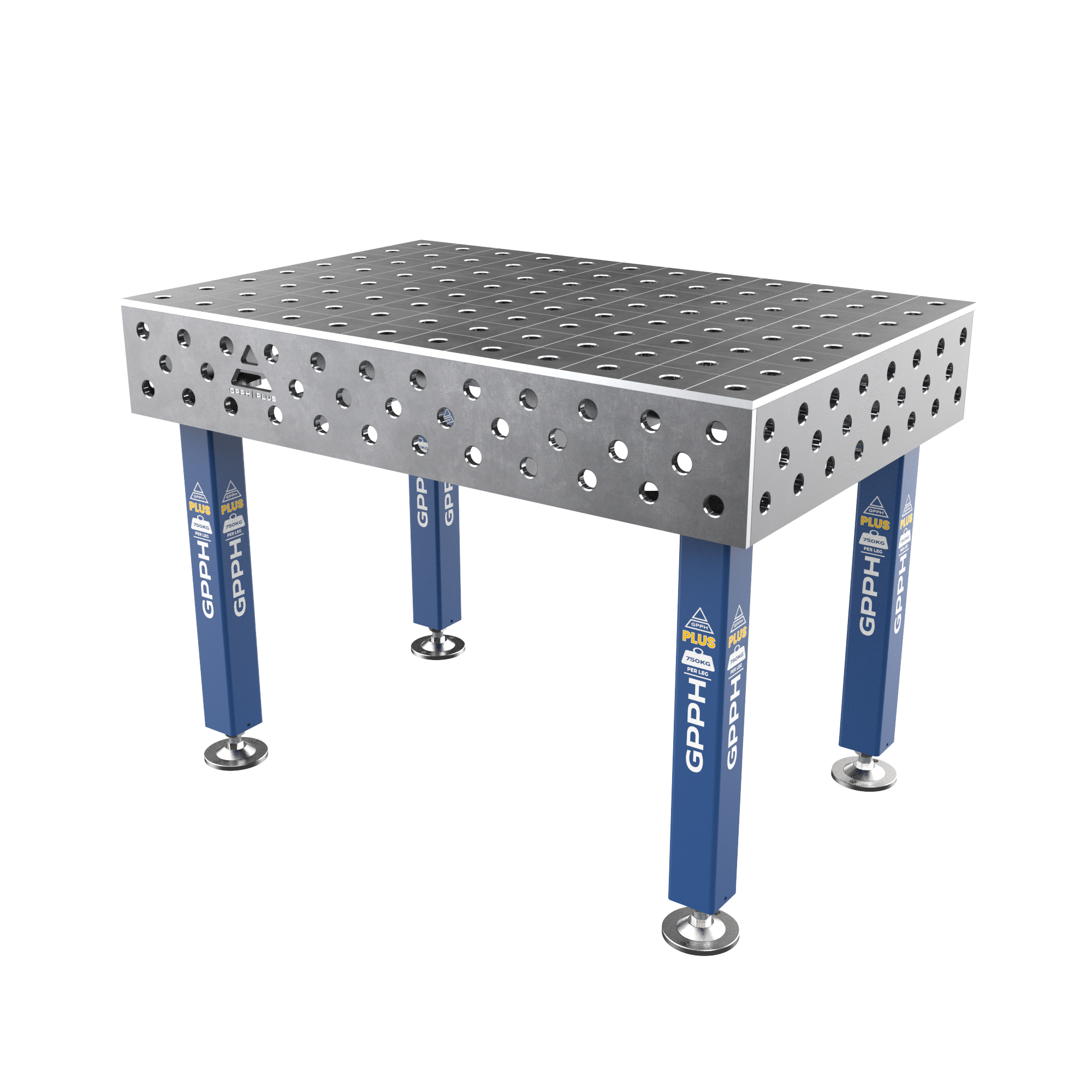 Stół Spawalniczy PLUS Rozmiar - 1200x800mm, Siatka - 100x100mm, System - Φ28, Nogi - Na stopach