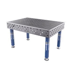 Mesa de soldadura PLUS Cuadrícula - 100x100mm, Sistema - Φ28, Tamaño - 1500x1000mm, Patas - sobre pies