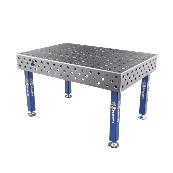 Schweißtisch PLUS Raster - 100x100mm, System - Φ28, Größe - 1500x1000mm, Beine - auf Füßen