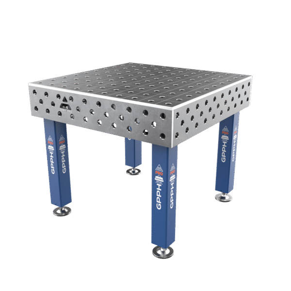 Zvárací stôl PRO Rozmer - 1000x1000mm, Mriežka - 100x100mm, Systém - Φ28, Nohy - Na nohách