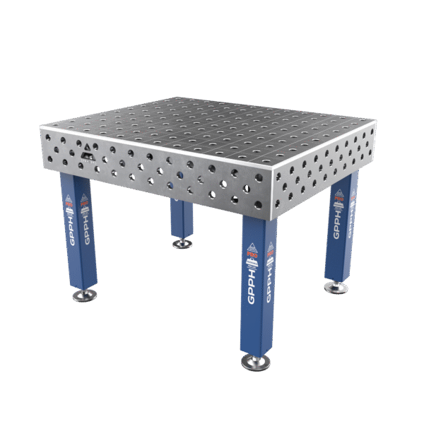 Welding table PRO Size - 1200x1000mm, Grid - 100x100mm, System - Φ28, Legs - On feet