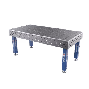 Hegesztőasztal PRO Rács - 100x100mm, Rendszer - Φ28, Méret - 2000x1000mm, Lábak - Lábakon