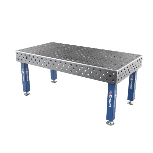 Welding Table PRO Grid - 100x100mm, System - Φ28, Size - 2000x1000mm, Legs - On feet
