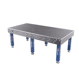 Welding Table PRO Grid - 100x100mm, System - Φ28, Size - 2400x1200mm, Legs - On feet
