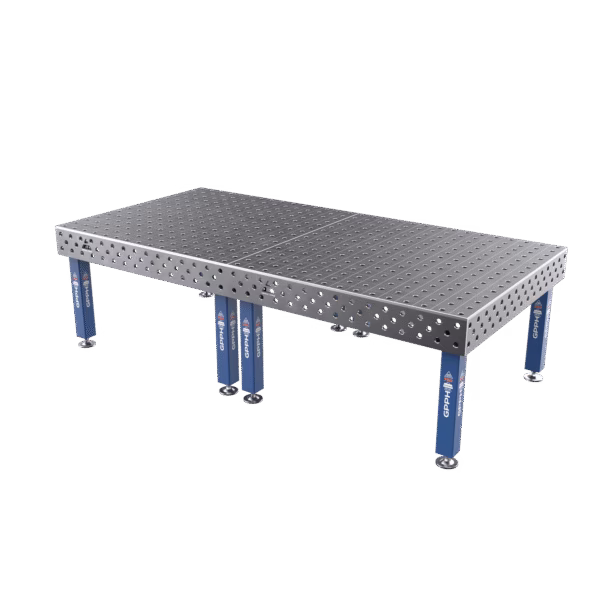 Zvárací stôl PRO Rozmer - 3000x1480mm, Sieť - 100x100mm, Systém - Φ28, Nohy - Na nohách