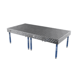 Masă de sudură ECO Dimensiune - 3000x1480mm, Grilă - DIAGONALĂ, Sistem - Φ28, Picioare - Pe picioare