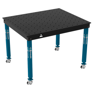 Svařovací stůl BASIC Rozměry – 1200 x 1000 mm, síť – 100 x 100 mm, systém – Φ16, nohy – na kolečkách