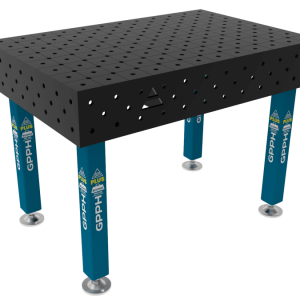 Welding table PLUS Size - 1200x800mm, Grid - diagonal, System - Φ16, Legs - On feet
