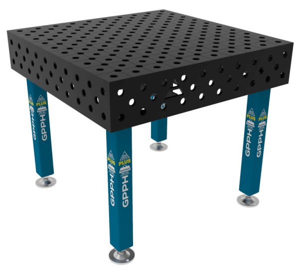 Welding Table PLUS Size - 1000x1000mm, Grid - diagonal, System - Φ28, Legs - On feet