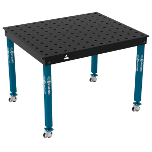 Svařovací stůl BASIC Rozměry – 1200 x 1000 mm, síť – 100 x 100 mm, systém – Φ28, nohy – na kolečkách