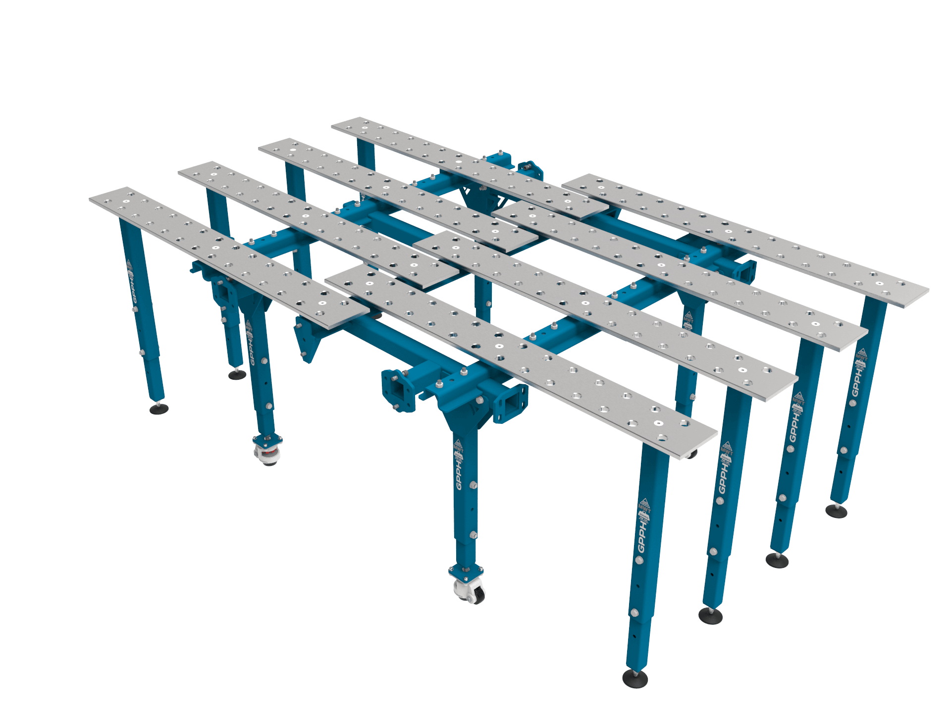 Mesa de soldadura modular individual plegable 2670x1600 mm