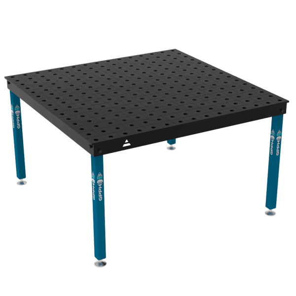 Table de soudage BASIC Dimensions - 1500x1480mm, Grille - 100x100mm, Système - Φ28, Pieds - Sur socle