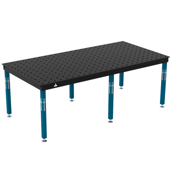Table de soudage BASIC Dimensions - 2400x1200mm, Grille - 100x100mm, Système - Φ28, Pieds - Sur socle