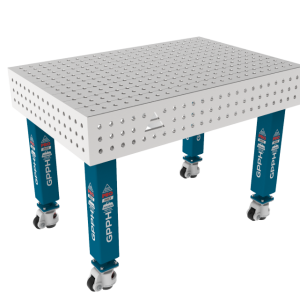 Svařovací stůl PRO INOX 1200 x 800 mm Mřížka – 50 x 50 mm, systém – Φ16, nohy – na kolečkách, deska – deska PRO INOX