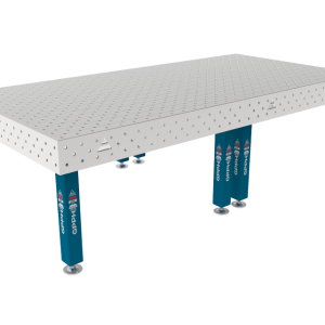 Masă de sudură PRO INOX 3000 x 1480 mm Plasă - diagonală, Sistem - Φ16, Picioare - Pe picioare, Blat - Blat PRO INOX