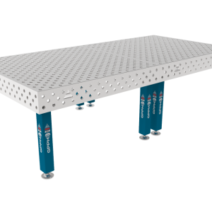 Masă de sudură PRO INOX 3000 x 1480 mm Plasă - diagonală, Sistem - Φ28, Picioare - Pe picioare, Blat - Blat PRO INOX