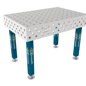 Masă de sudură PLUS INOX 1200 x 800 mm Plasă - 100x100mm, Sistem - Φ28, Picioare - Pe picioare, Blat - Blat PLUS INOX